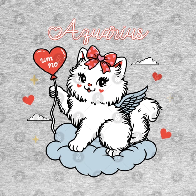 Aquarius Sassy Valentines Kitty by moonstruck crystals